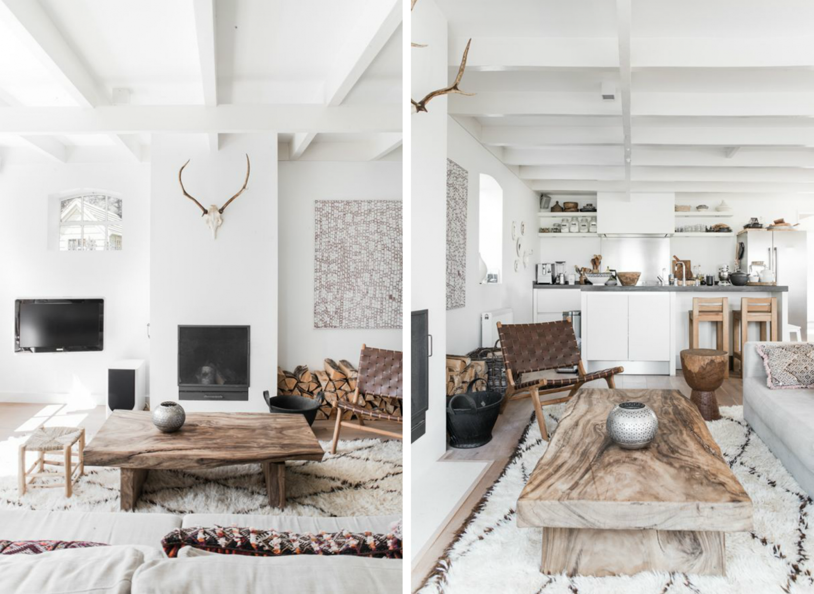 Salle a manger blanc rustique: salle a manger contemporaine. salle ...